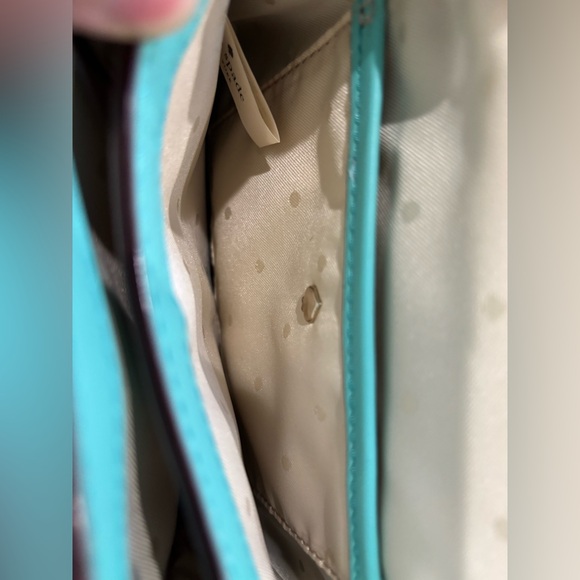 EUC Kate Spade Turquoise Leather Crossbody with Dust Bag $295 - Small/Medium - Picture 8 of 15